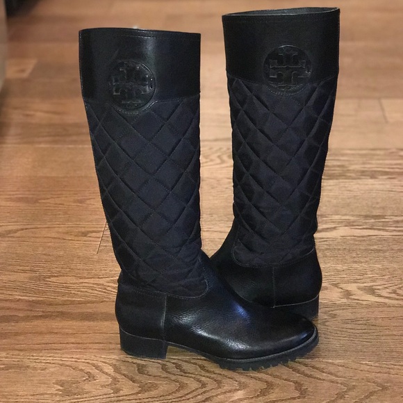 Tory Burch Shoes - Tory Burch Quilted Knee High Boots
